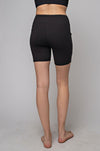 THE BUTTER ROCKS BIKE SHORT MIDDIES - BLACK