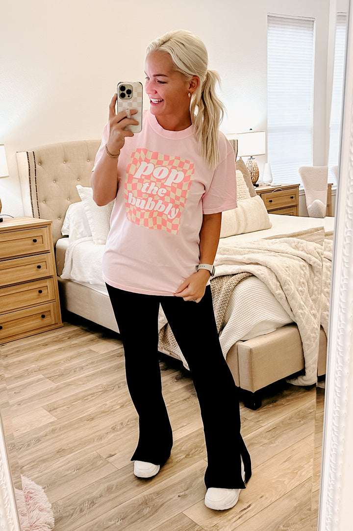 THE POP THE BUBBLY 6TH BDAY TEES