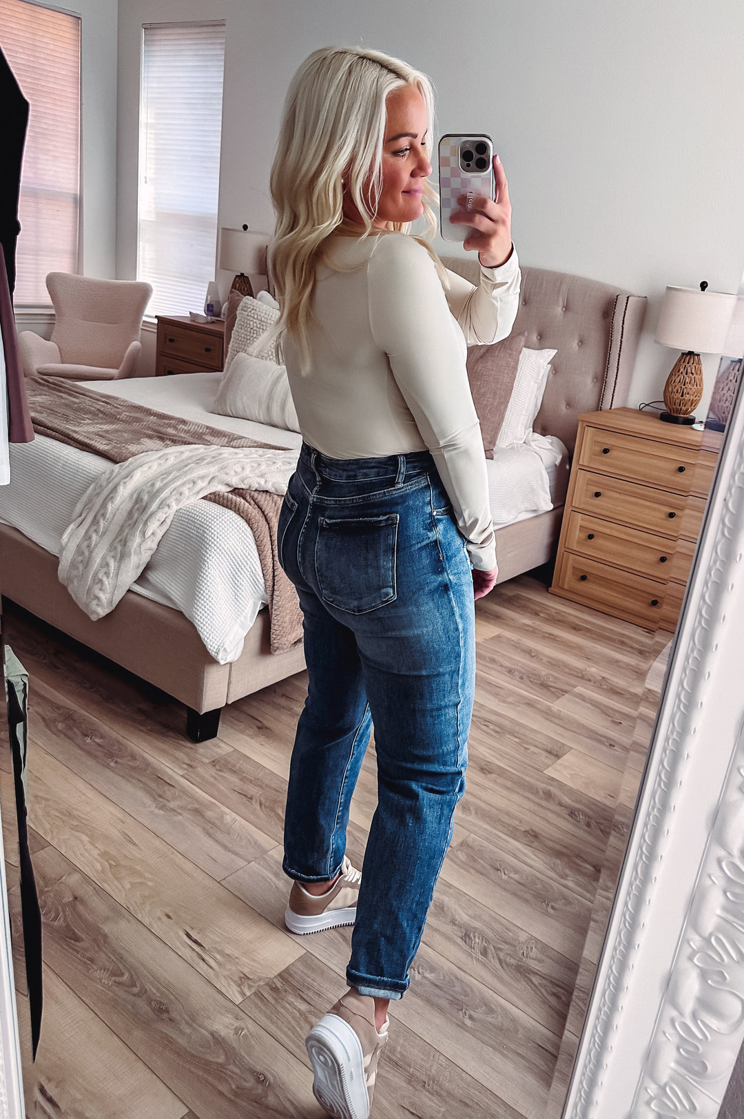 THE BUTTER MOCK BODY SUIT - WHITE PEARL