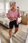 THE BUTTER ROCKS BIKE SHORT MIDDIES - BLACK