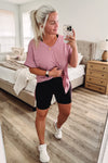 THE BUTTER ROCKS BIKE SHORT MIDDIES - BLACK