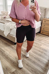THE BUTTER ROCKS BIKE SHORT MIDDIES - BLACK