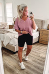 THE BUTTER ROCKS BIKE SHORT MIDDIES - BLACK