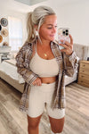 THE BUTTER RIBBED BRALETTE- SEASHELL