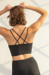 THE BUTTER RIBBED BRALETTE- BLACK