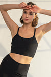 THE BUTTER RIBBED BRALETTE- BLACK
