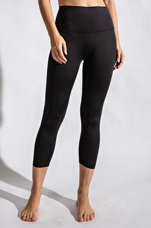 THE BUTTER LUXE CROP- BLACK