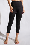 THE BUTTER LUXE CROP- BLACK
