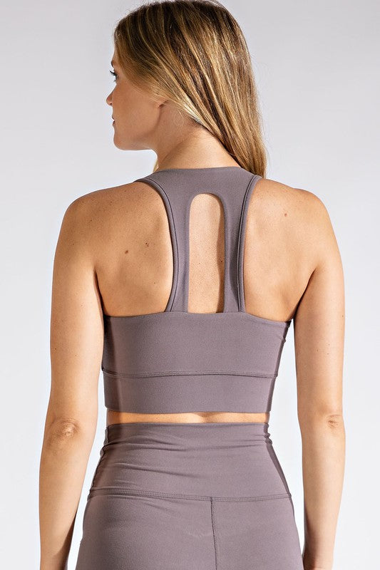 THE BUTTER BARS BRALETTE - SMOKY GREY