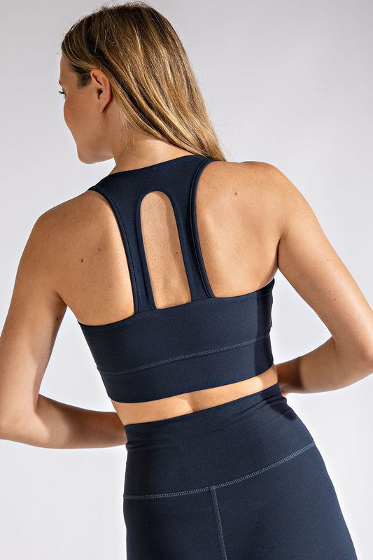 THE BUTTER BARS BRALETTE - NOCTURNAL NAVY