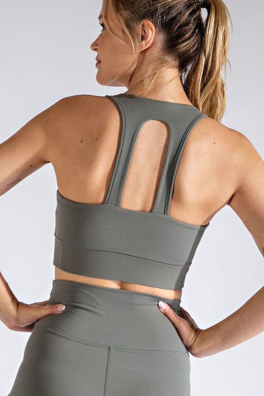 THE BUTTER BARS BRALETTE - GREY SAGE