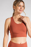 THE BUTTER BARS BRALETTE - DK TERRACOTTA