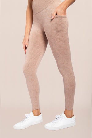 THE GOING OVER SEAMLESSLY LEGGINGS - MUD