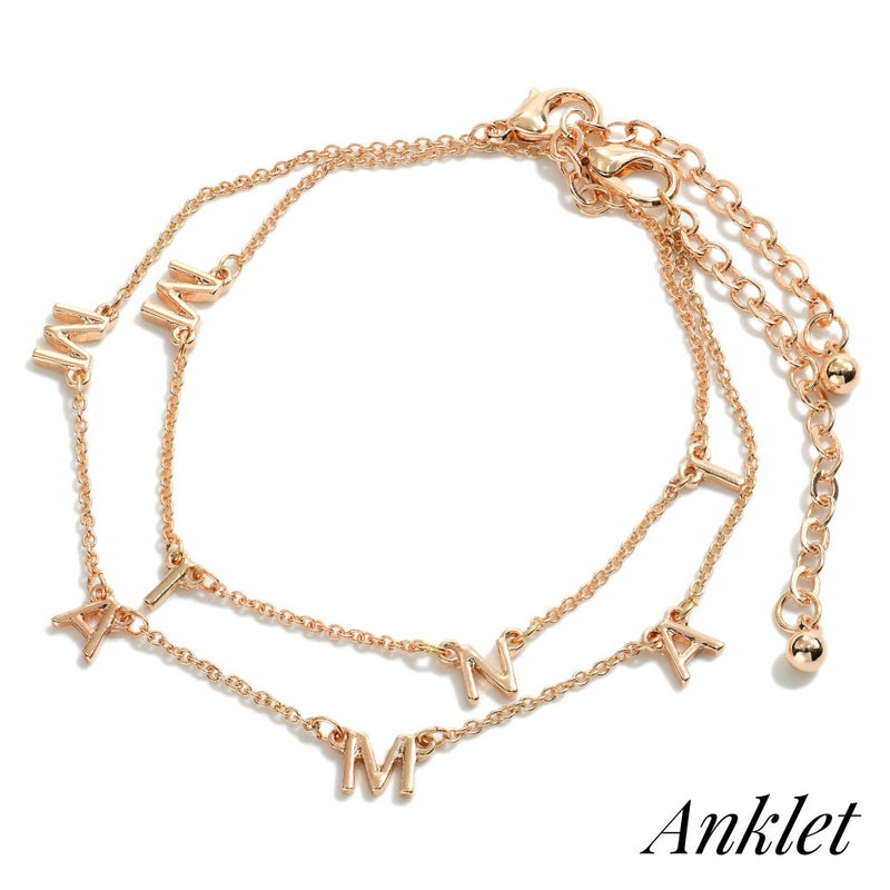 THE MAMA & MINI ANKLET