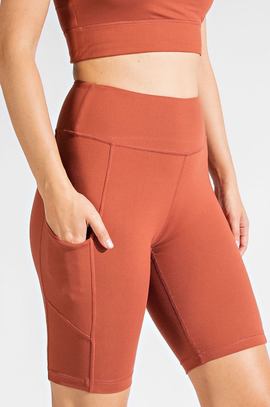 THE BUTTER ROCKS BIKE SHORT - DK. TERRACOTTA