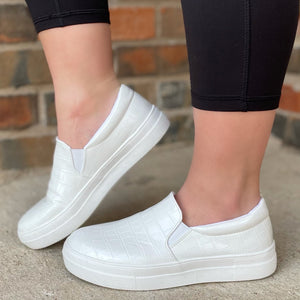 THE JIG IS UP - WHITE CROCO