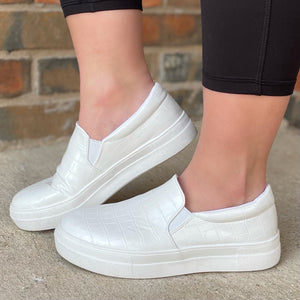 THE JIG IS UP - WHITE CROCO