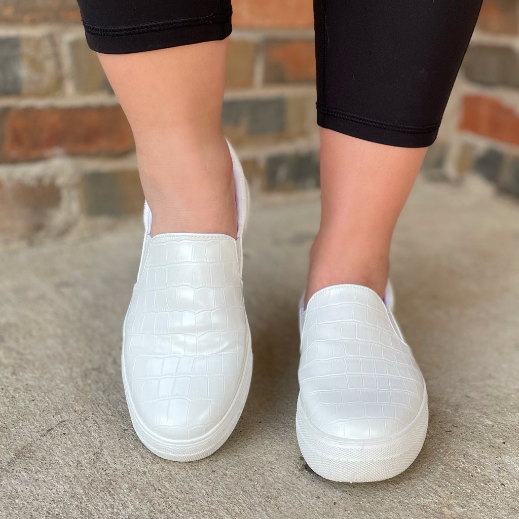 THE JIG IS UP - WHITE CROCO