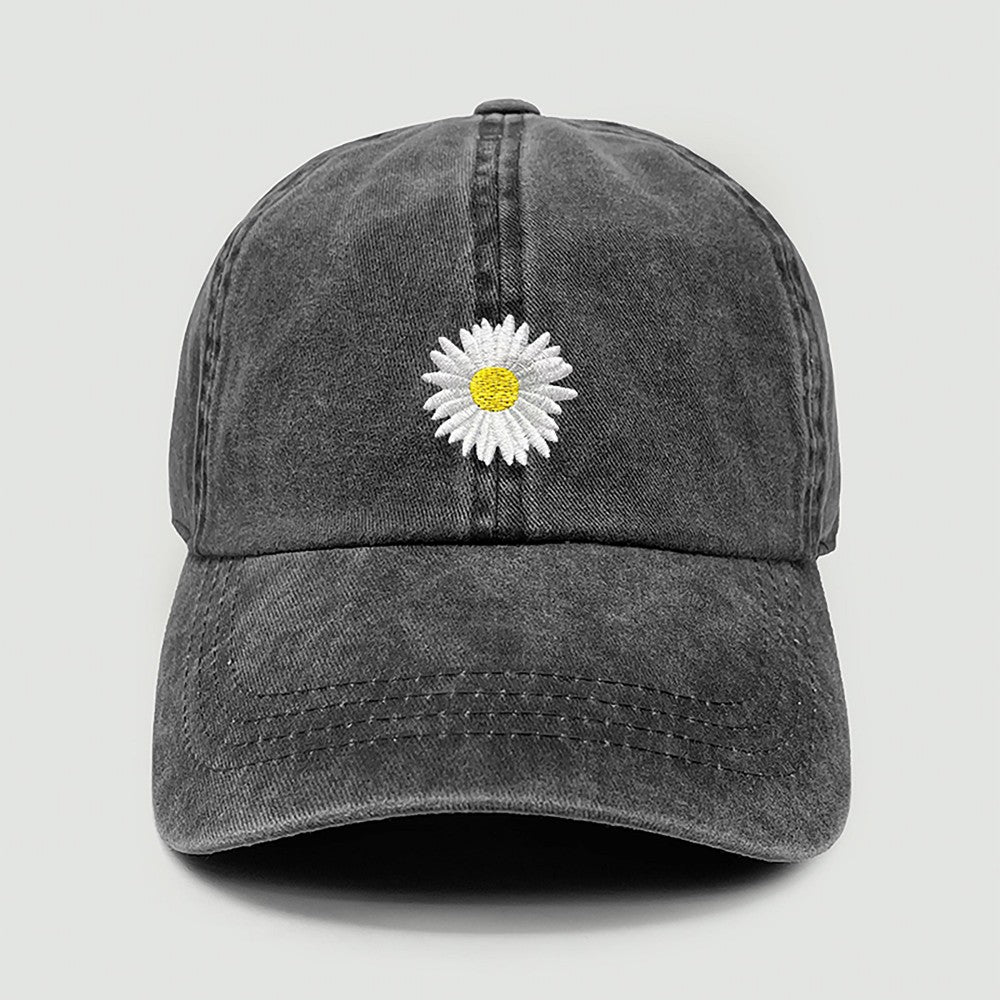 THE DAISY BASEBALL CAP (BLACK)