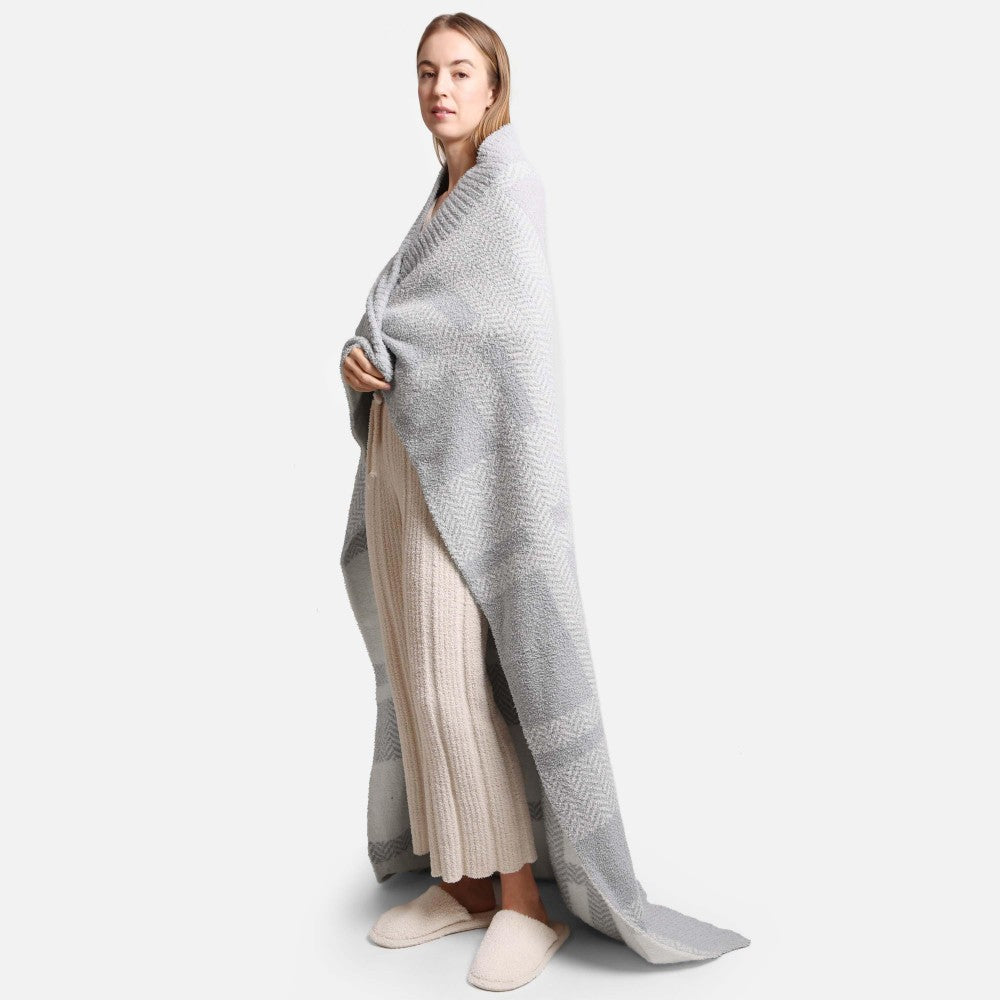 THE IT WAS ALL A DREAM - GREY HERRINGBONE PLAID
