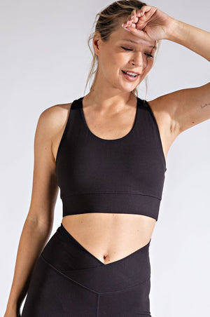 THE BUTTER BARS BRALETTE - BLACK