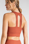 THE BUTTER BARS BRALETTE - DK TERRACOTTA