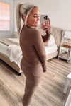 THE BUTTER BRUSHED KNIT LEGGINGS