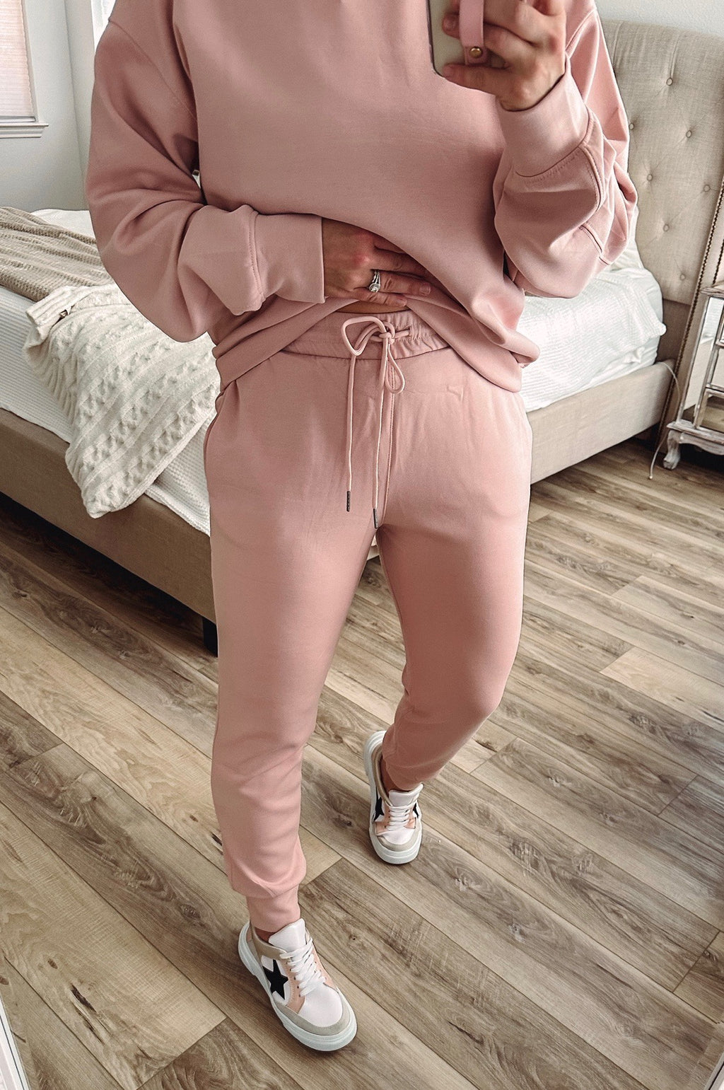 THE BUTTER PONTI JOGGERS - PINK