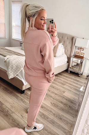 THE BUTTER PONTI JOGGERS - PINK
