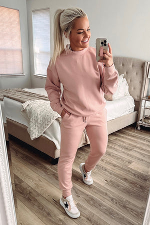 THE BUTTER PONTI JOGGERS - PINK