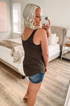 THE BUBBLY BASIC TANK - OLIVE