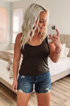 THE BUBBLY BASIC TANK - OLIVE