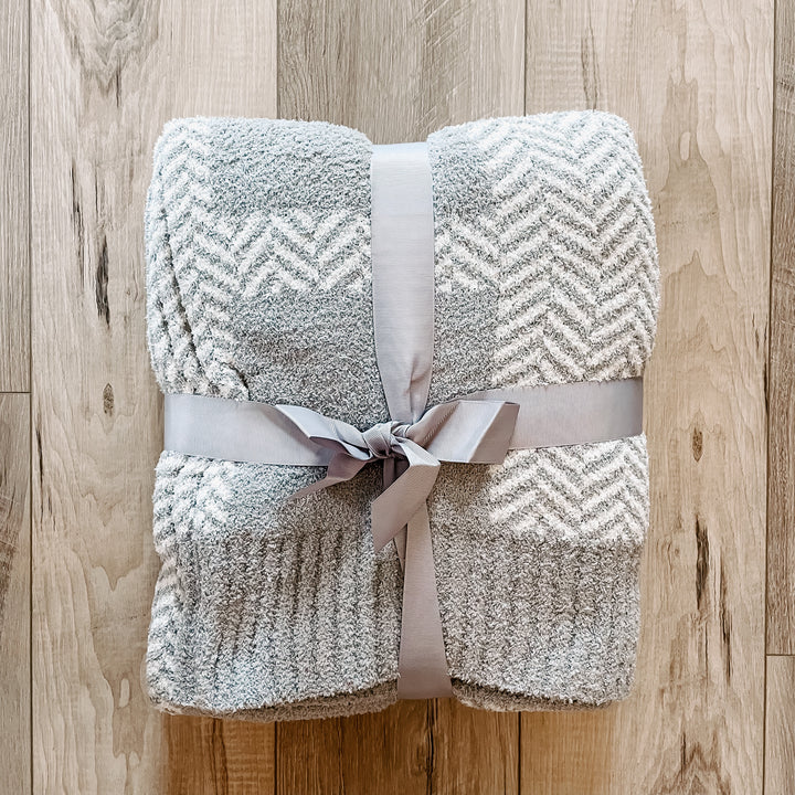 THE IT WAS ALL A DREAM - GREY HERRINGBONE PLAID