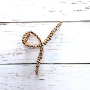 THE GOLDEN CLAW CLIP - ROPE TWIST