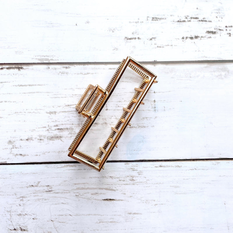 THE GOLDEN CLAW CLIP - RECTANGLE
