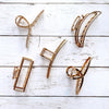THE GOLDEN CLAW CLIP - ROPE TWIST