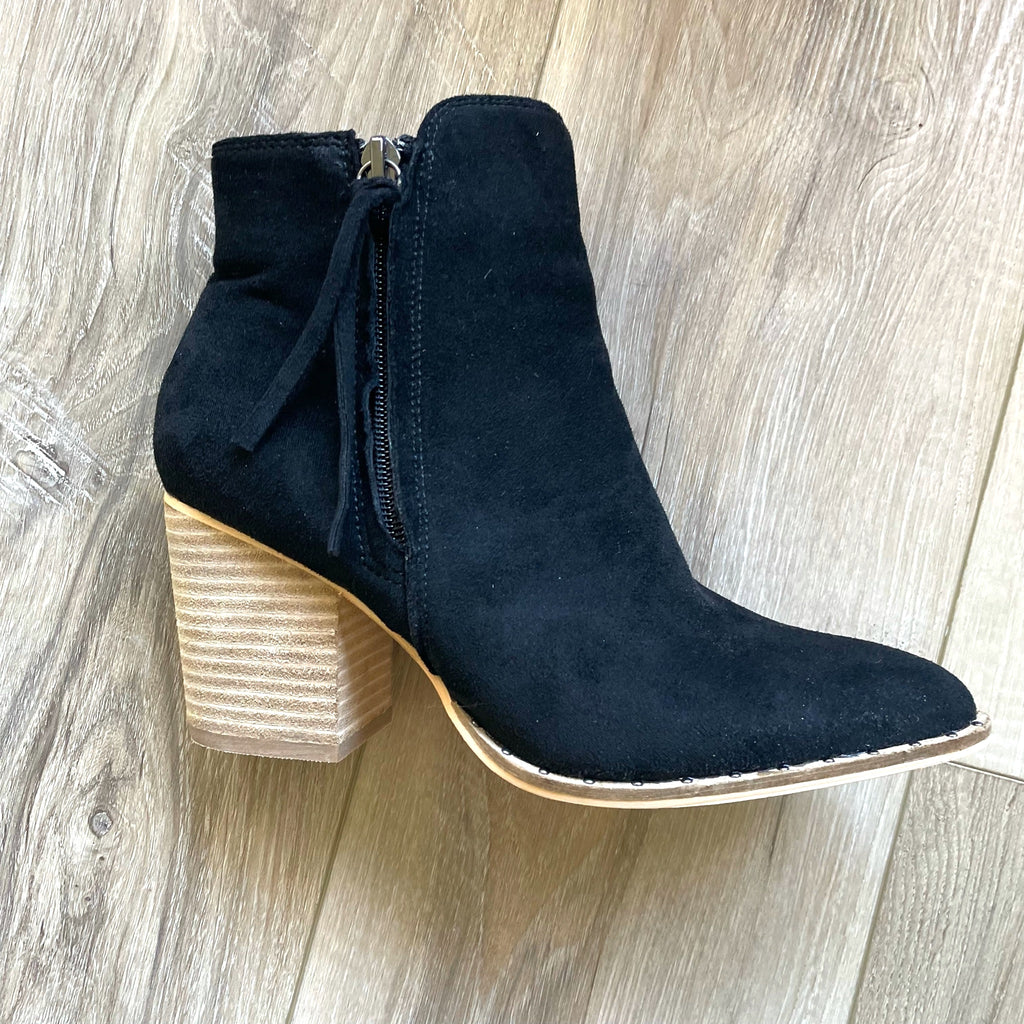THE TESSA - BLACK SUEDE