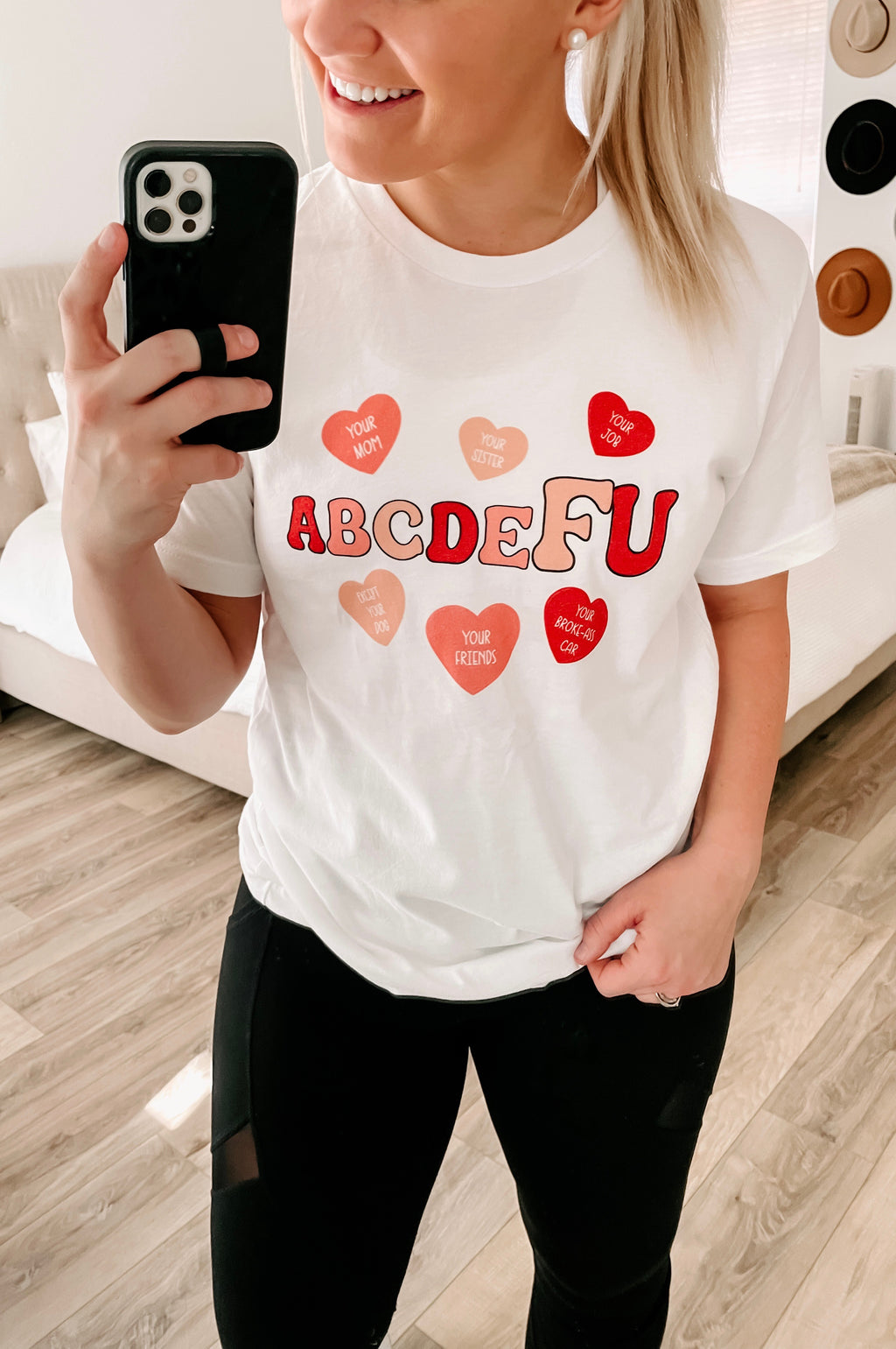 THE ABCEDF U CONVO HEART TEE