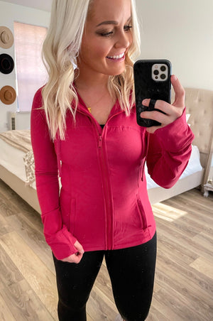 THE BUTTER CRUSH JACKET - CORAL
