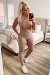 THE GOING OVER SEAMLESSLY LEGGINGS - MUD