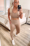 THE GOING OVER SEAMLESSLY LEGGINGS - MUD