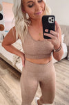 THE GOING OVER SEAMLESSLY LEGGINGS - MUD