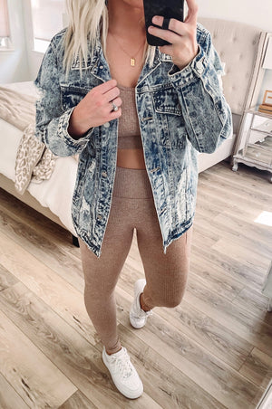 THE GOING OVER SEAMLESSLY LEGGINGS - MUD