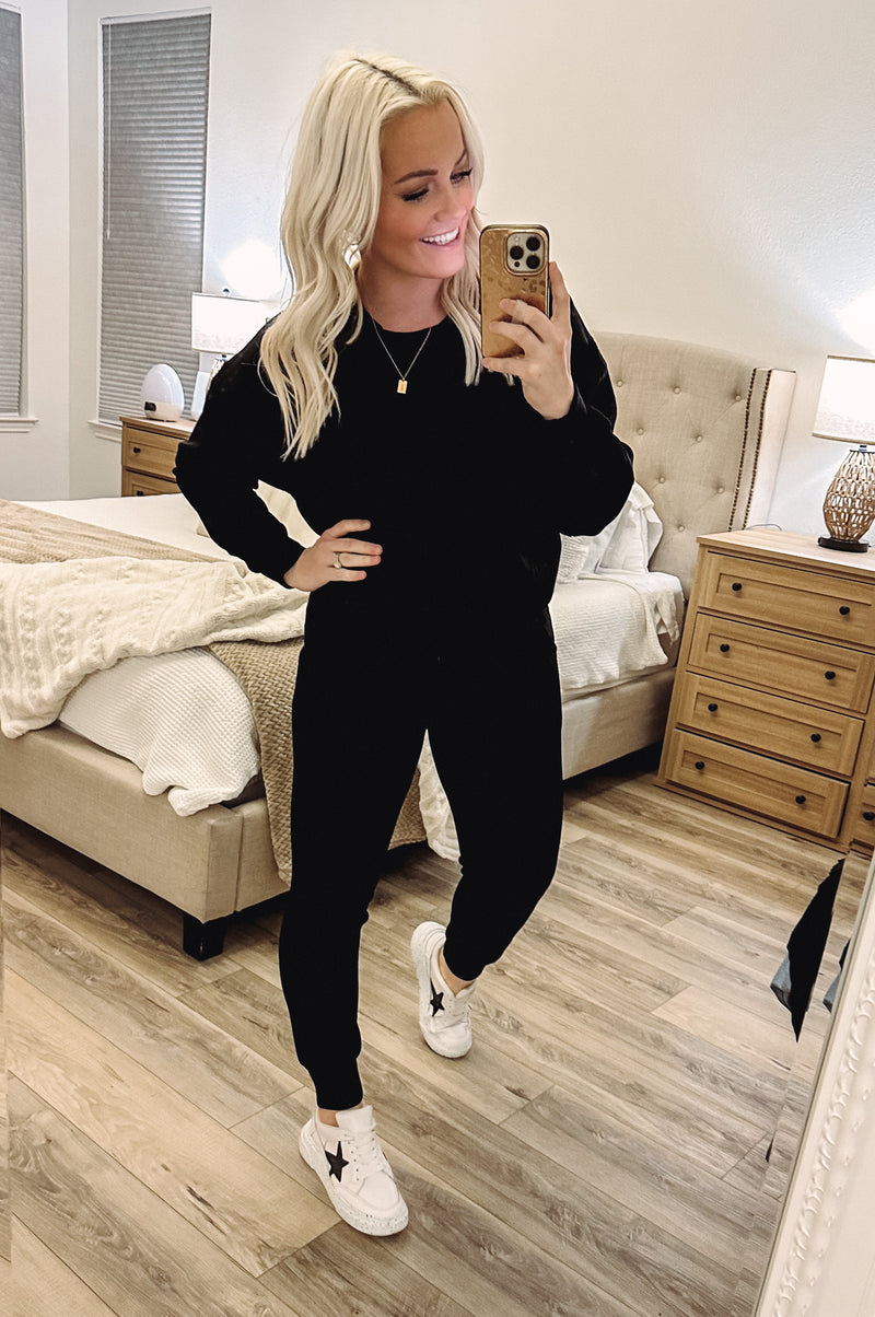 THE FOR BAUBLES JOGGERS - BLACK