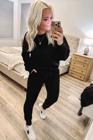 THE FOR BAUBLES JOGGERS - BLACK