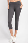 THE BUTTER ROCKS CROP - CHARCOAL