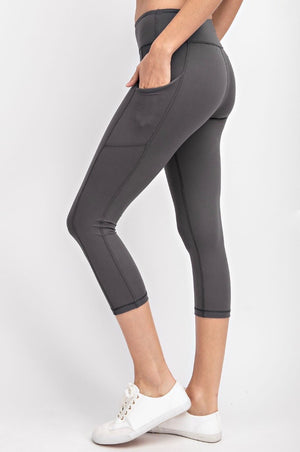 THE BUTTER ROCKS CROP - CHARCOAL