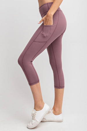 THE BUTTER ROCKS CROP - DK MAUVE
