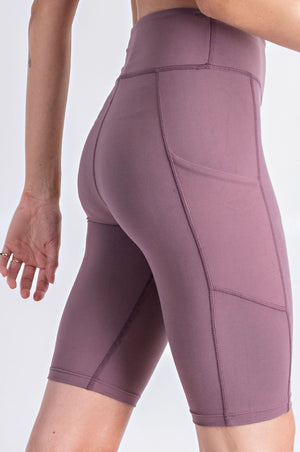 THE BUTTER ROCKS BIKE SHORT - DK MAUVE