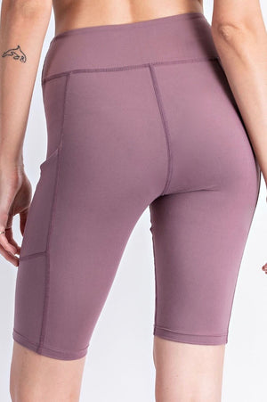 THE BUTTER ROCKS BIKE SHORT - DK MAUVE